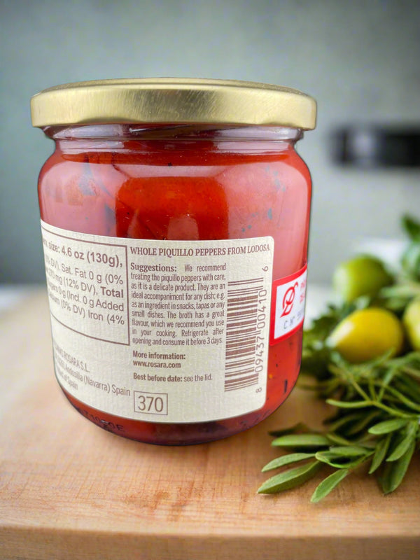 Whole Piquillo Peppers from Lodosa – Rosara